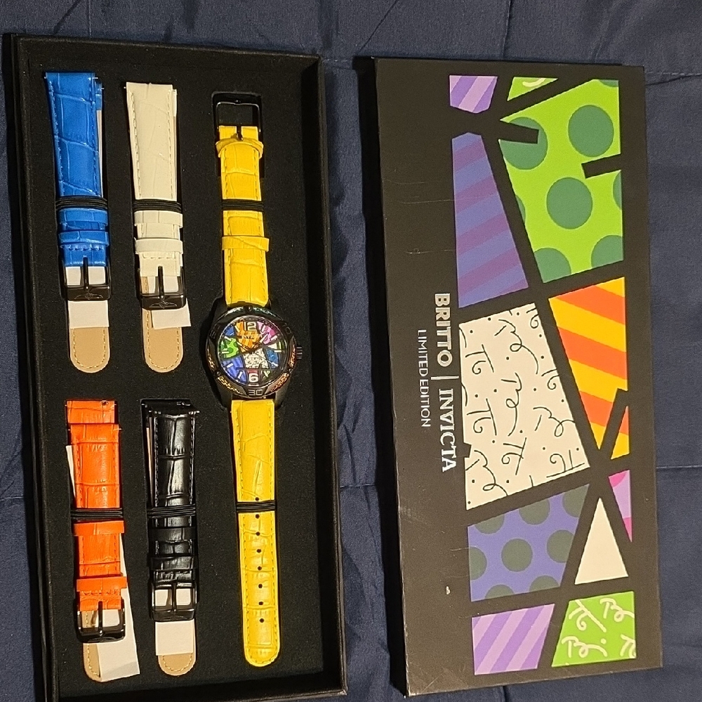 Invicta Britto Edition Watch with Multicolor Straps